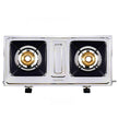 Lifelong LLGS199 Stainless Steel 2 Burner Gas Stove, ISI Certified, Manual Ignition, Silver (1 Year Door-step Warranty)