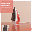 Lifelong Steam Iron for Clothes | 1300W Iron Press with Vertical Steaming & Non-Stick Soleplate
