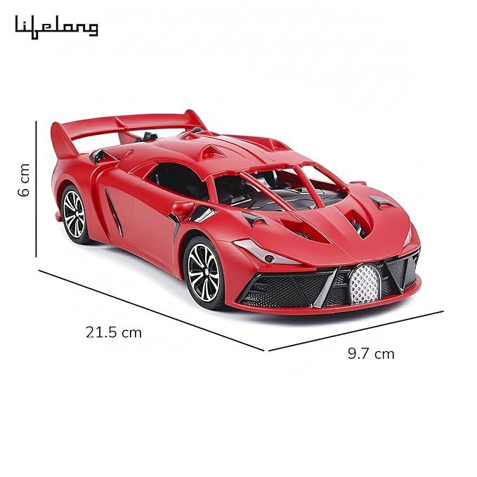 Lifelong Cuppy Rechargeable RC Car for Kids | LED Lights & 2.4GHz Control