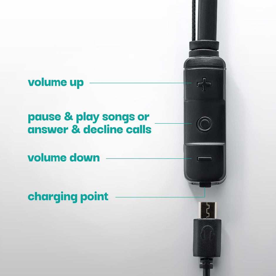 Vibez by Lifelong 2-in-1 Wireless & Wired Earphones with Extra Bass