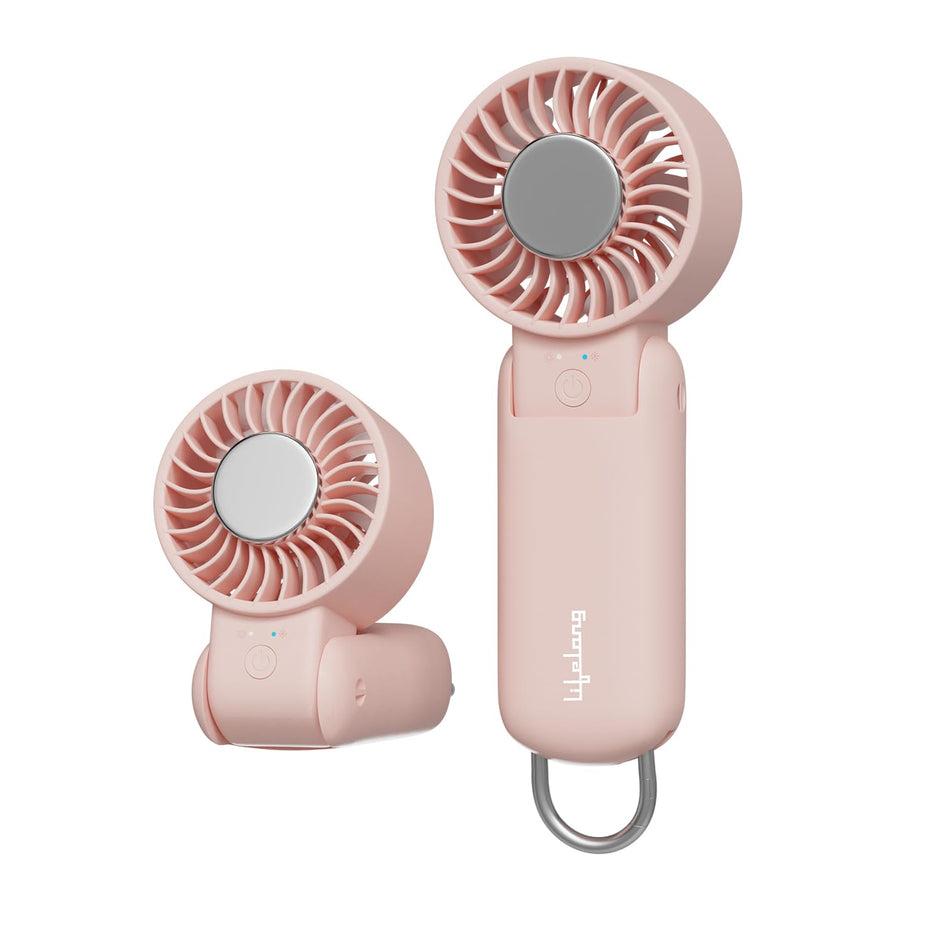 Lifelong Hand Fan with Ice Touch | Portable & Foldable Rechargeable Fan