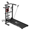 Lifelong LLTM145 Manual Multifunction Treadmill (Jogger, Twister, dumbbells holder, bottle holder), 2Level Manual Incline