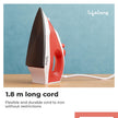 Lifelong Steam Iron for Clothes | 1300W Iron Press with Vertical Steaming & Non-Stick Soleplate