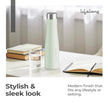 Lifelong Stainless Steel Water Bottle 900ml | Durable, Leak-Proof, Easy Grip, Rust Free, Easy-to-Clean, Odour-Free Bottle with Secure Cap for School, Travel, Gym & Work (LLBT03GL, Glacier)