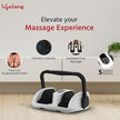 Lifelong Foot Massager with Kneading Function & Adjustable Bar for Home (White)