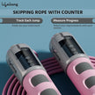 Lifelong Adjustable Skipping Rope with Counter – 290cm PVC Jump Rope (Pink)