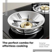 Lifelong 4 Burner Gas Stove with Free Gas Saver – ISI Certified Manual Ignition Glass Top Cooktop, LPG Compatible, Modern Design for Modular Kitchen