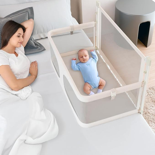 Cuppy 3-in-1 Baby Crib & Bassinet – Portable Bedside Co-Sleeper with Mesh Window