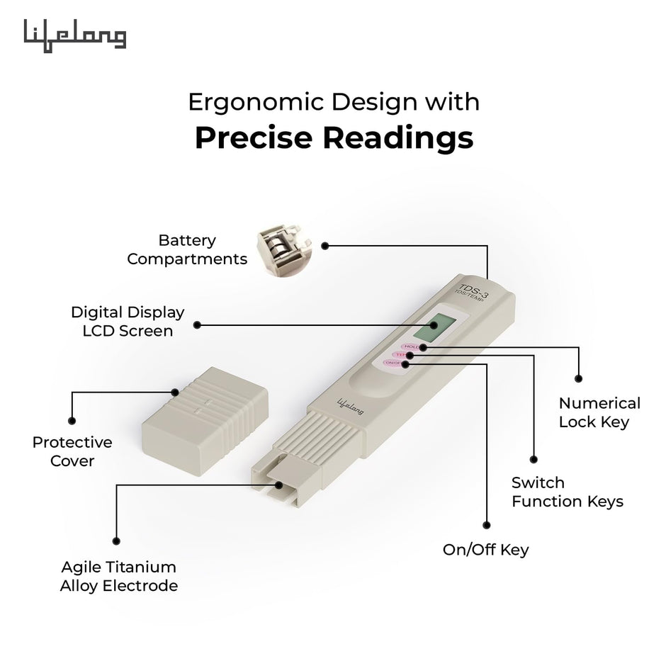 Lifelong Compact TDS Meter for Water Testing