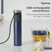 Lifelong Rechargeable Electric Chopper 2000mAh, 800ml Glass Bowl, SS Blades