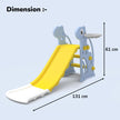 Lifelong Giraffe Kids Slide with Basketball Hoop for Indoor & Outdoor Play
