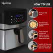 Lifelong Digital Air Fryer LLHFD722, 7.5 Litre Xl Led Touch Screen