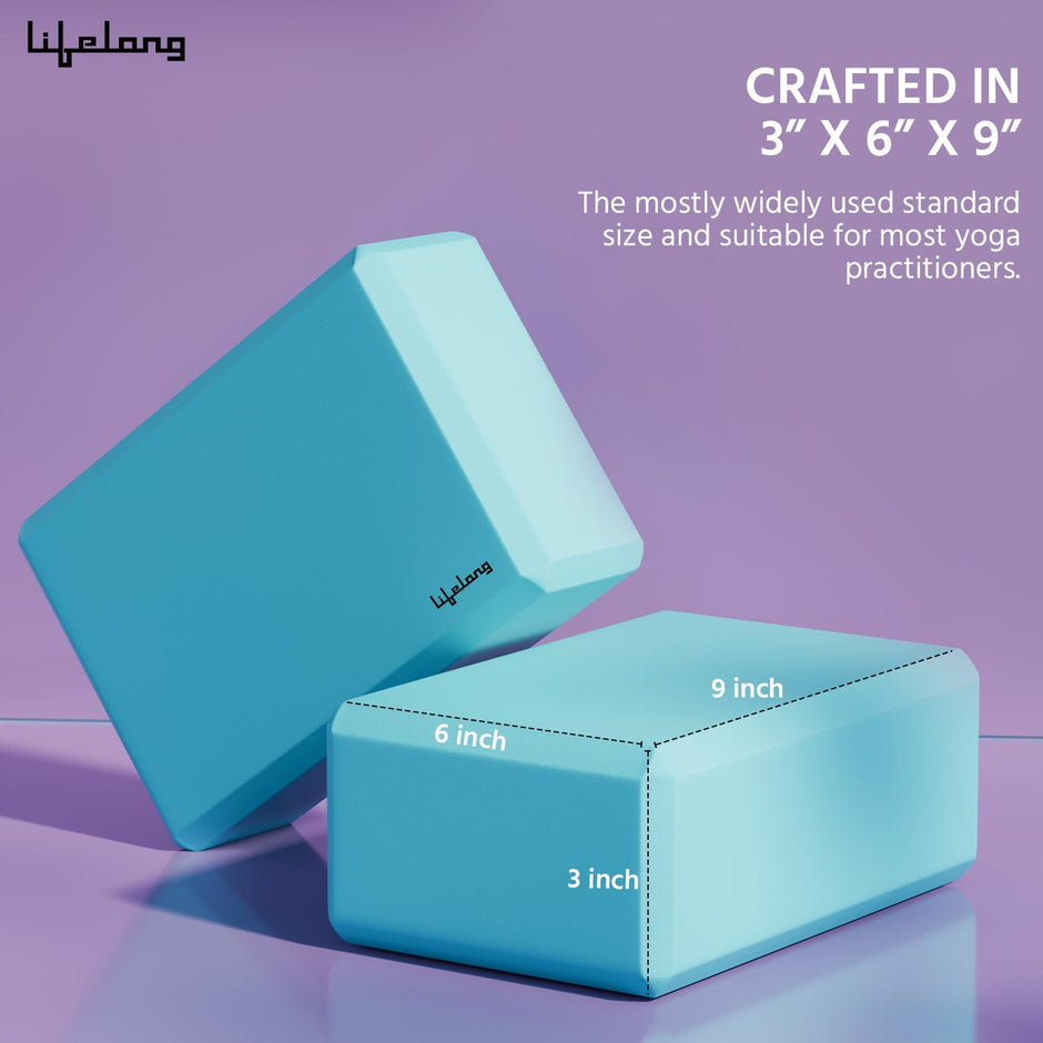 Lifelong Yoga Blocks- Yoga Bricks Pack of 1 for Men & Women