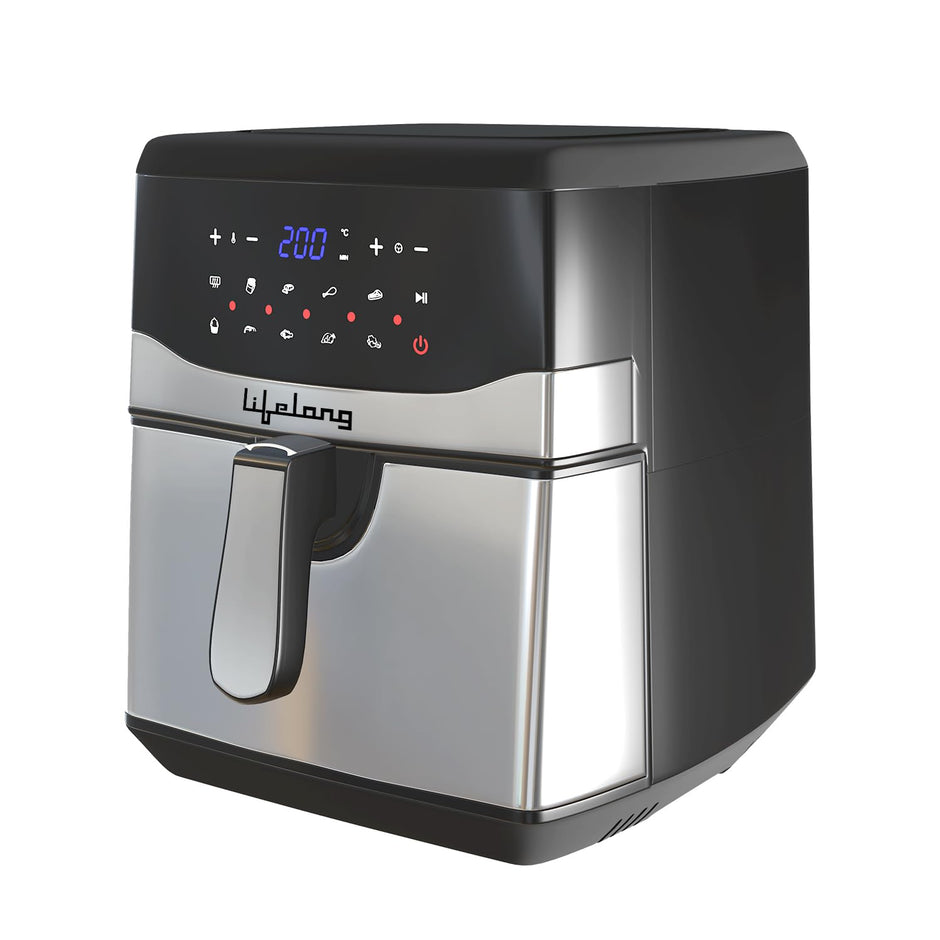 Lifelong Digital Air Fryer LLHFD722, 7.5 Litre Xl Led Touch Screen