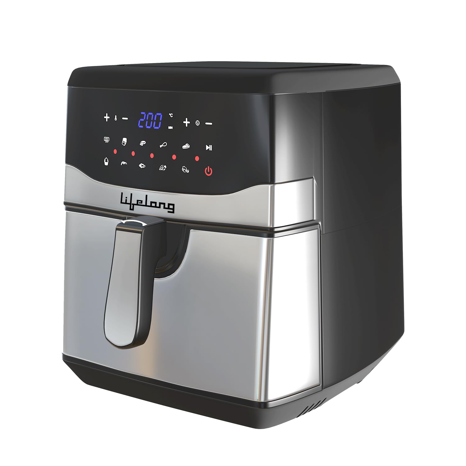 Lifelong Digital Air Fryer LLHFD722, 7.5 Litre Xl Led Touch Screen