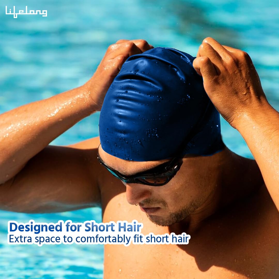 Silicone Swimming Cap for Men and Women