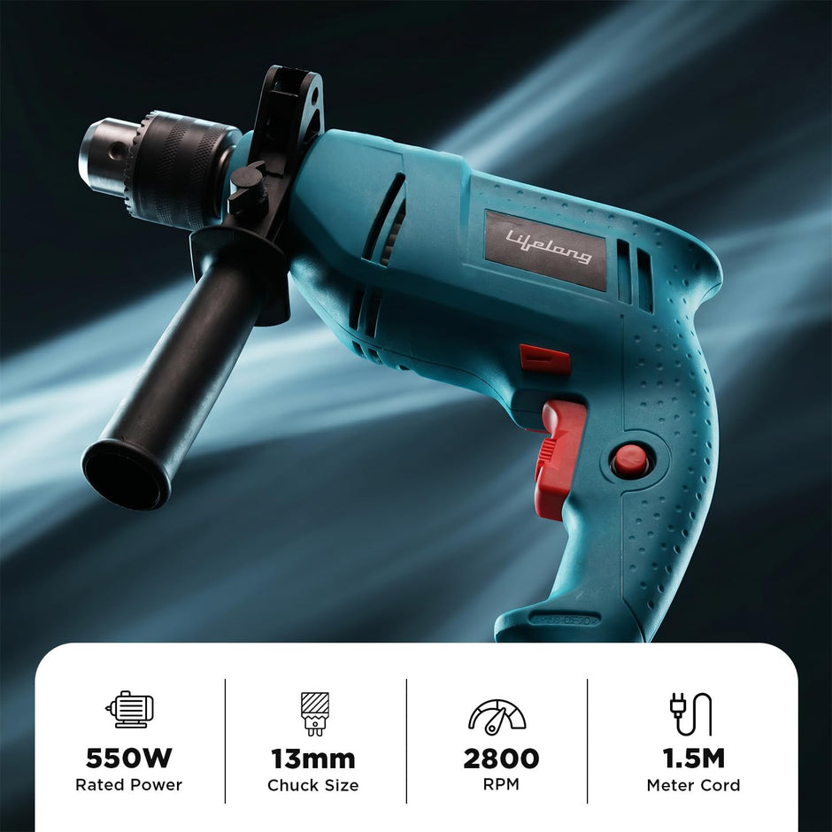 Lifelong Corded Drill Tool Kit for Home Repairs, DIY Projects & Drilling Tasks