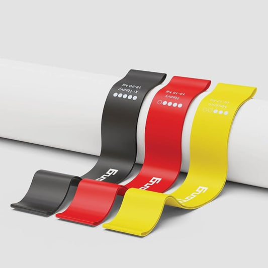 Mini Resistance Bands Set of 3 – Medium to Extra Heavy Strength (10–20kg)