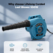 Lifelong Blower for Cleaning | 550W, 14000 RPM Copper Motor, 3.6 m³/min Airflow