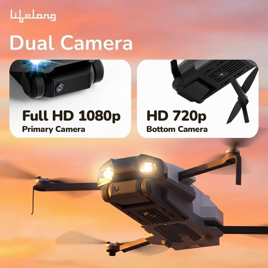 Lifelong Mini Drone with Camera & 30 Min Flight Time | Rechargeable RC Drone