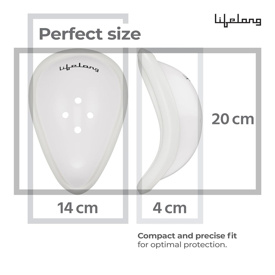 Lifelong Cricket Abdominal Guard for Men | High-Impact Resistant ABS Plastic