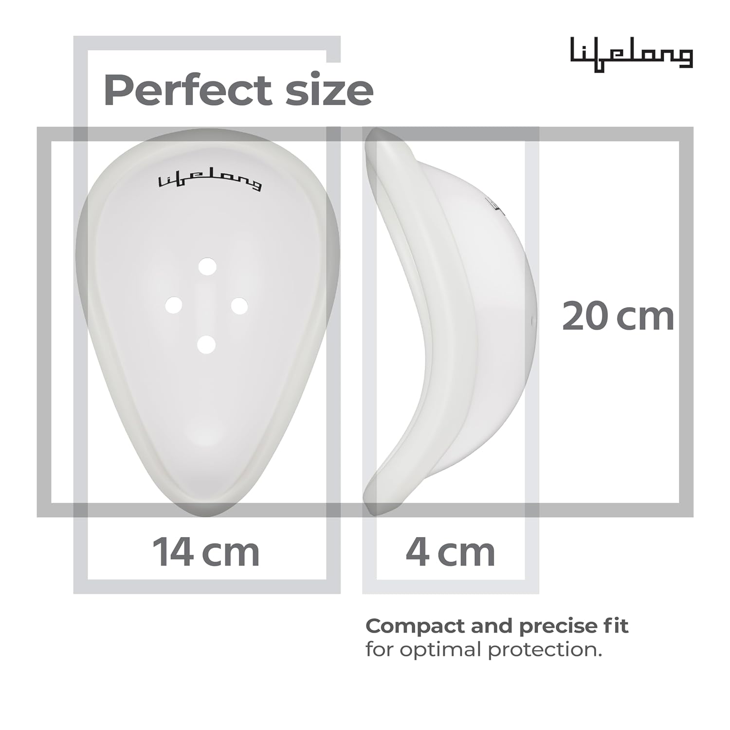 Lifelong Cricket Abdominal Guard for Men | High-Impact Resistant ABS Plastic