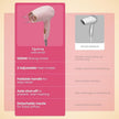 Lifelong 1200W Hair Dryer for Women & Men | Foldable & Compact Blow Dryer | 2 Heat Settings | Travel-Friendly Portable Hair Dryer for Smooth, Frizz-Free Styling (Pink)