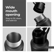 Lifelong 950ml Stainless Steel Water Bottle – Leak-Proof, Durable, Black