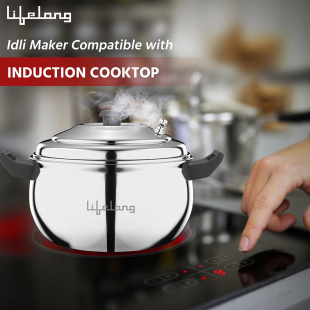 3-Plate Stainless Steel Idli Cooker