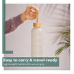Lifelong 1L Motivational Water Bottle | Transparent Frosted Glass with Time Marker | Leak Proof Screw Lid with Carry Loop | BPA Free | Reusable Drinking Bottle for Office, School, College, & Travel