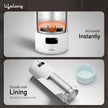 Lifelong 2-in-1 Portable Electric Kettle Bottle 400ml, Digital Touch, 4 Temp (LLEPK09)