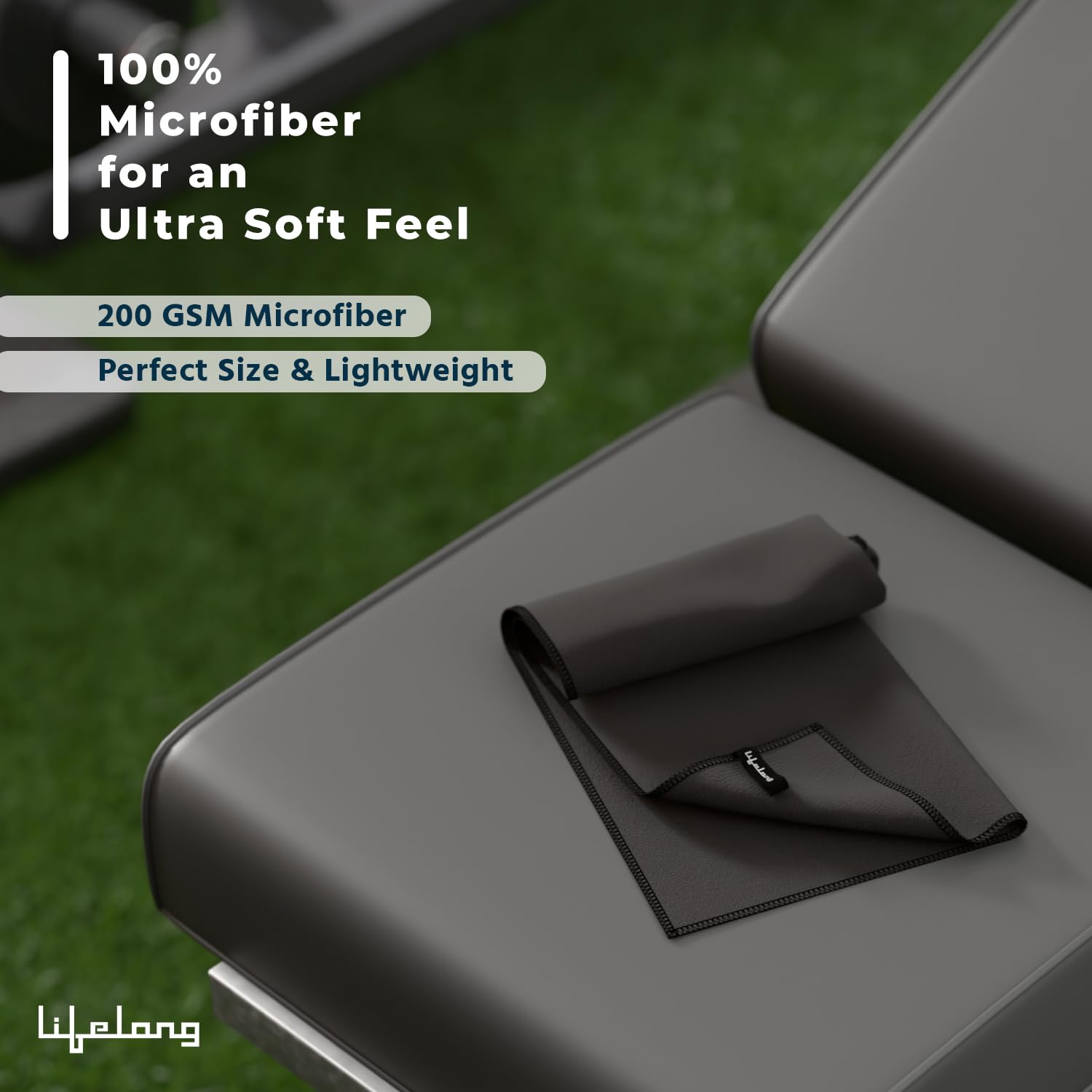 Lifelong Microfiber Gym Towel for Men | Suede Quick Dry for Gym