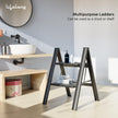 Lifelong 2-Step Steel Ladder – Foldable, Portable Multipurpose Stool, 150Kg Capacity