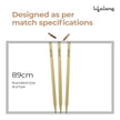 Lifelong Wooden Cricket Stumps Set – Standard Size Wickets with 2 Bails & Protective Cover, Durable Poplar Wood