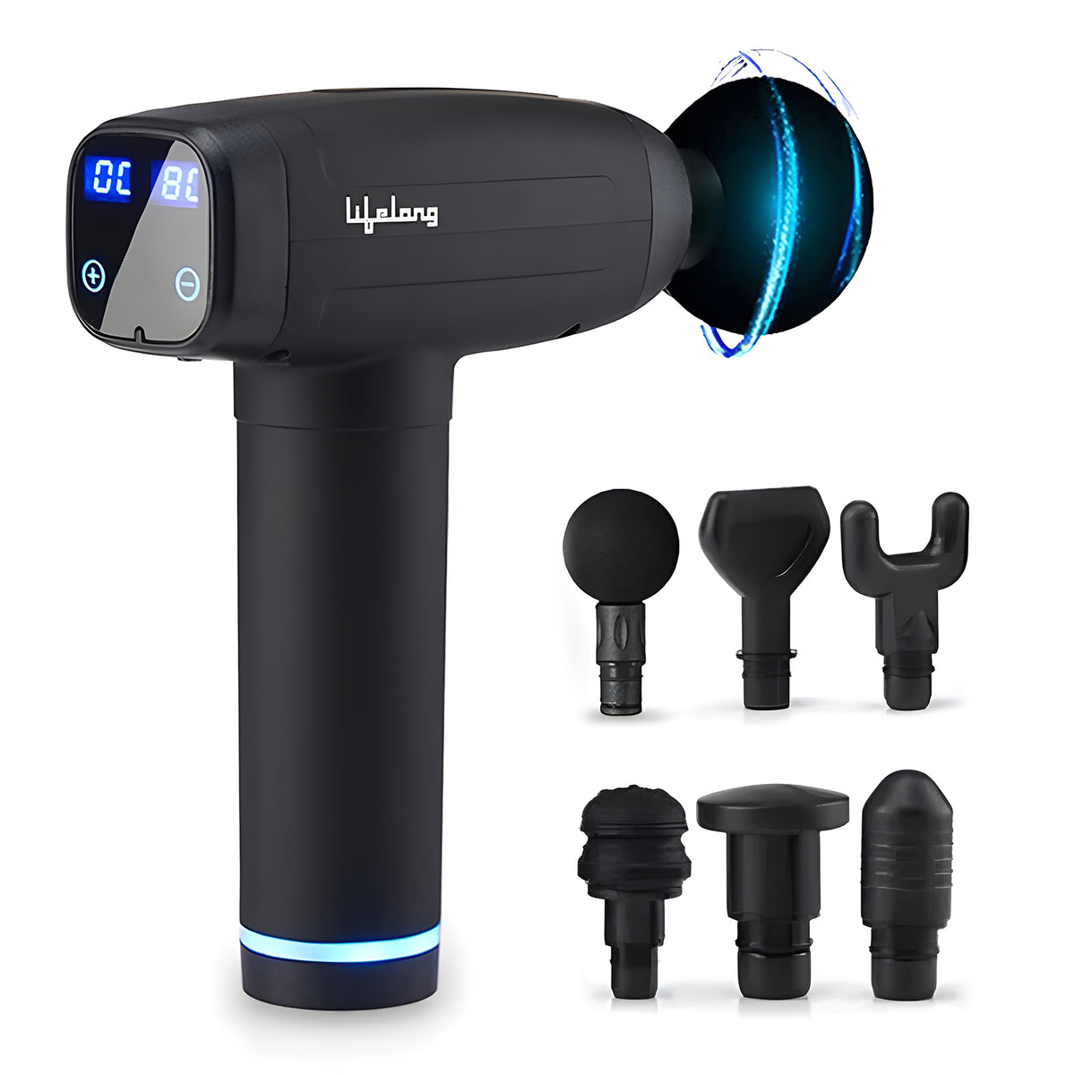 Percussion Massage Gun with 6 Heads