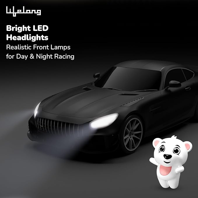 Lifelong Cuppy Remote Control Car | Rechargeable RC Racing Toy with LED Lights