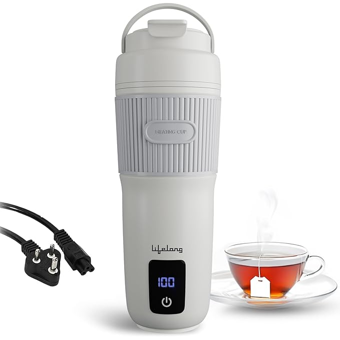 Lifelong 2-in-1 Portable Electric Kettle & Travel Bottle 400ml with 4 Temp Modes