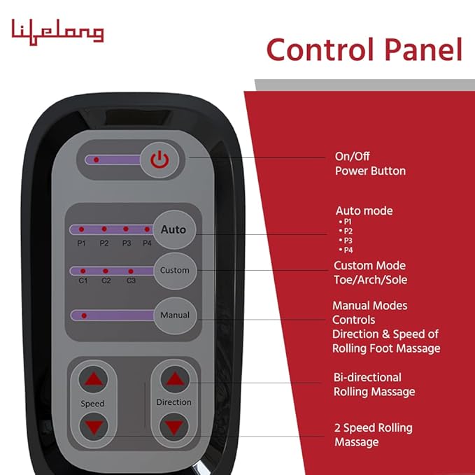 Electric Foot Massager – Deep Kneading & Relaxation for Pain Relief (LLM486)