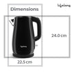 Electric Kettle 1.5L – 1350W Stainless Steel with Cool Touch & Auto Shut-Off