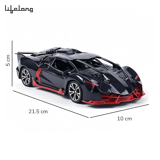 Lifelong Cuppy Rechargeable RC Car for Kids | LED Lights & 2.4GHz Control