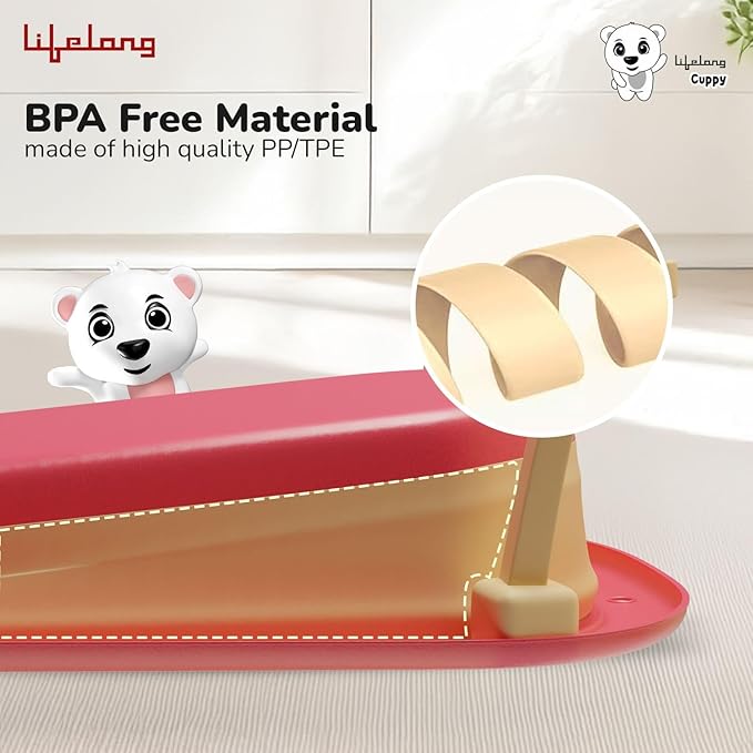 Lifelong Cuppy Baby Bath Tub – Foldable, Anti-Skid, BPA-Free Tub for 0–3 Years