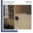 Lifelong Smart Biometric Fingerprint Touch Wardrobe Lock | Keyless Cabinet & Drawer Lock