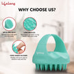 Lifelong Silicone Scalp Massager Shampoo Brush with Body Scrubber