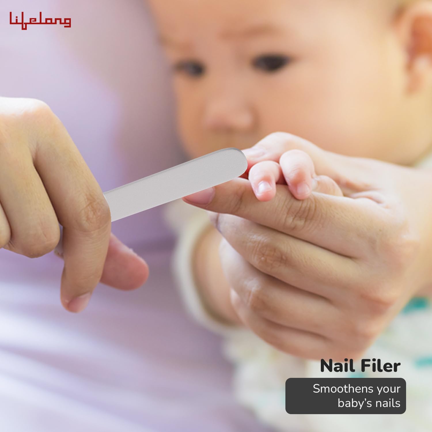 Lifelong Cuppy Baby nail grooming set (4 in 1) Light Pink