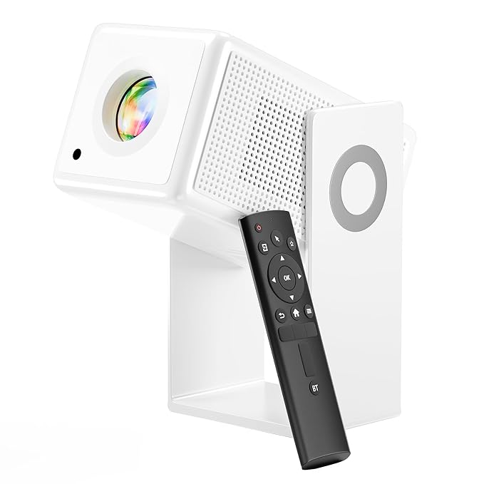 Lifelong Lightbeam 2 Pro Smart Projector – Full HD 1080P, 4K Support, 4000 Lumens, Android OS, Wi-Fi, Bluetooth Remote, HDMI 2.1, 150” Display with Dual Speakers