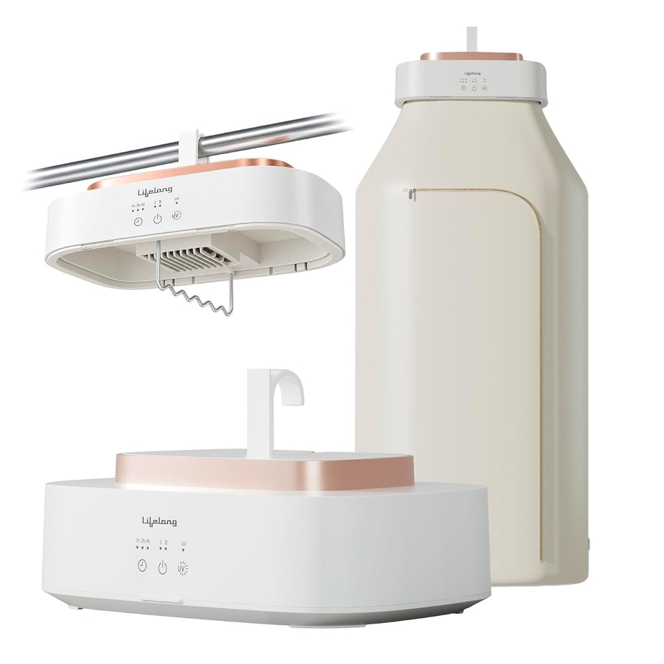Lifelong Foldable Electric Clothes Dryer Machine 600W with UV Sanitization