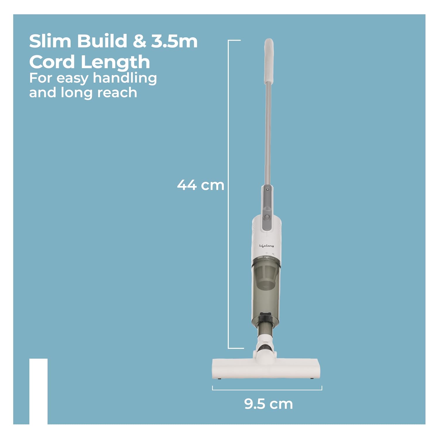 Lifelong 2-in-1 Handheld & Stick Vacuum Cleaner | 14KPA Suction
