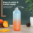 Lifelong Glass Water Bottle 1000ml | Colorful Frosted Bottles for Kitchen Fridge | BPA Free, Odour-Free Water Bottle with Secure Cap | Bottle for School, Travel, Gym Work (LLBTGL02)
