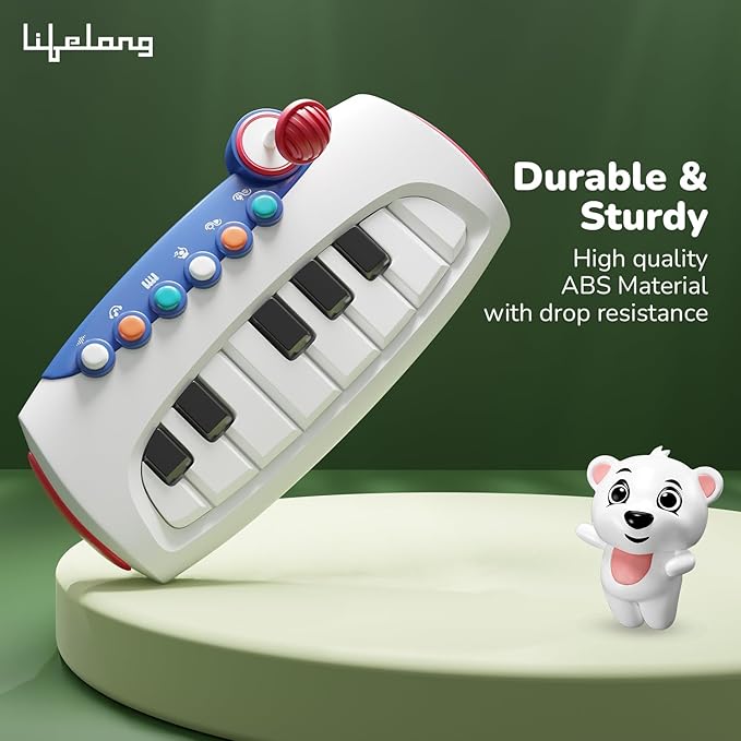 Lifelong Cuppy Kids Piano Keyboard with Mic | Fun & Educational Musical Toy 2+ Years