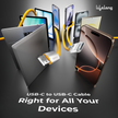 Lifelong Electronics 66W PD USB Type A to Type C Fast Charging Cable | High Speed Transfer Data Cable | Aluminum Alloy, Strong PVC & Tangle Free | iPhone 16/15/14, Android, Laptop, Tablet etc | 1.25M